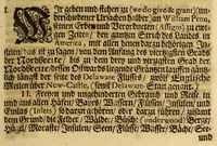 Picture 1 of 3 from Eine Nachricht wegen der Landschaft Pennsilvania in America: : welche jüngstens unter dem grossen Siegel in Engelland an William Penn, &c. Sambt den Freyheiten und der Macht, so zu behöriger guten Regierung derselben nötig übergeben worden, und zum Unterricht derer, so etwan bereits bewogen, oder noch möchten bewogen werden, ümb sich selbsten darhin zu begeben, oder einige Vediente und Gefinde an diesen Ort zu senden, hiermit Fund gethan wird. (1681), leaf 21