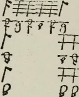 Picture 13 of 39 from Einer neüen Tabulatur auff Orgel und Instrumenten. Das ander allerlei schöne teutsche, italienische, frantzösische, geistliche und weltliche Lieder mit funff und vier Stimmen Passamezo, Galliardo und Täntze in sich begreifft.. (1577), leaf 32