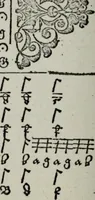 Picture 19 of 39 from Einer neüen Tabulatur auff Orgel und Instrumenten. Das ander allerlei schöne teutsche, italienische, frantzösische, geistliche und weltliche Lieder mit funff und vier Stimmen Passamezo, Galliardo und Täntze in sich begreifft.. (1577), leaf 51