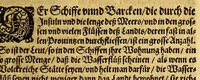 An illustration from Ein neuwe, kurtze, doch warhafftige Beschreibung dess gar grossmächtigen weitbegriffenen, bisshero vnbekandten Königreichs China: seiner fünffzehen gewaltigen Prouincien ... (1589)