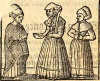 An illustration from Ein newer Albertus Magnus. Von Weybern vnd Geburten der Kinder, sampt jhren Artzneyen. Auch von Tugenden etlicher fürnemer Kreüter, vnd von Krafft der Edlen Gestein. Von art vnd Natur etlicher Thier. Mit sampt einem bewerten Regiment für die Pestilentz. Alles auffs new gebessert, durch Q. Apollinarem (1602)