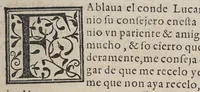 An illustration from El Conde Lvcanor : Compuesto por el excelentissimo principe Don Iuan Manuel ... Dirigido por Gonçalo de Argote y de Molina, al ... Seņor Don Pedro Manvel .. (1575)