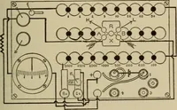 An illustration from Electrical instruments and testing; how to use the voltmeter, ohmmeter, ammeter, potentiometer, galvanometer, the Wheatstone bridge, and standard portable testing sets (1907)