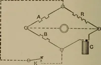 An illustration from Electrical instruments and testing; how to use the voltmeter, ohmmeter, ammeter, potentiometer, galvanometer, the Wheatstone bridge, and standard portable testing sets (1907)