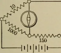 An illustration from Electrical instruments and testing; how to use the voltmeter, ohmmeter, ammeter, potentiometer, galvanometer, the Wheatstone bridge, and standard portable testing sets (1907)