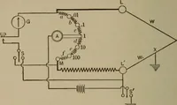 An illustration from Electrical instruments and testing; how to use the voltmeter, ohmmeter, ammeter, potentiometer, galvanometer, the Wheatstone bridge, and standard portable testing sets (1907)