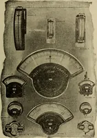 An illustration from Electrical instruments and testing; how to use the voltmeter, ohmmeter, ammeter, potentiometer, galvanometer, the Wheatstone bridge, and standard portable testing sets (1907)