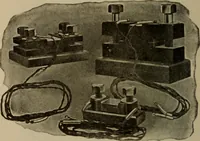 An illustration from Electrical instruments and testing; how to use the voltmeter, ohmmeter, ammeter, potentiometer, galvanometer, the Wheatstone bridge, and standard portable testing sets (1907)