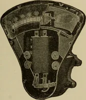 An illustration from Electrical instruments and testing; how to use the voltmeter, ohmmeter, ammeter, potentiometer, galvanometer, the Wheatstone bridge, and standard portable testing sets (1907)