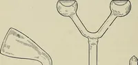 An illustration from Electrical novelties : the ultra vacuum electrodes, X-ray tubes and stands, the multiple spark interrupter, spark lamp to produce violet rays, spark regulator for coil, electric heaters, X-ray plates (1903)