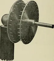 An illustration from Electrical novelties : the ultra vacuum electrodes, X-ray tubes and stands, the multiple spark interrupter, spark lamp to produce violet rays, spark regulator for coil, electric heaters, X-ray plates (1903)