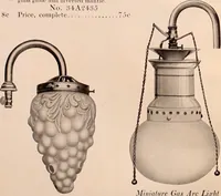 Picture 217 of 238 from Electric, gas, and combination lighting fixtures : table lamps, floor lamps, electrical wiring material, lighting glassware / Sears, Roebuck and Co. (1900), leaf 100