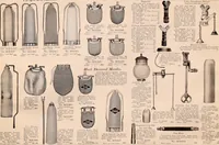 An illustration from Electric, gas, and combination lighting fixtures : table lamps, floor lamps, electrical wiring material, lighting glassware / Sears, Roebuck and Co. (1900)