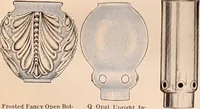 Picture 225 of 238 from Electric, gas, and combination lighting fixtures : table lamps, floor lamps, electrical wiring material, lighting glassware / Sears, Roebuck and Co. (1900), leaf 105