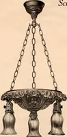 Picture 30 of 238 from Electric, gas, and combination lighting fixtures : table lamps, floor lamps, electrical wiring material, lighting glassware / Sears, Roebuck and Co. (1900), leaf 13