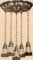 Picture 58 of 238 from Electric, gas, and combination lighting fixtures : table lamps, floor lamps, electrical wiring material, lighting glassware / Sears, Roebuck and Co. (1900), leaf 22