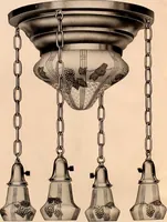 Picture 69 of 238 from Electric, gas, and combination lighting fixtures : table lamps, floor lamps, electrical wiring material, lighting glassware / Sears, Roebuck and Co. (1900), leaf 26