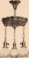 Picture 119 of 238 from Electric, gas, and combination lighting fixtures : table lamps, floor lamps, electrical wiring material, lighting glassware / Sears, Roebuck and Co. (1900), leaf 43