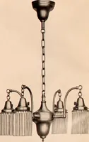 Picture 127 of 238 from Electric, gas, and combination lighting fixtures : table lamps, floor lamps, electrical wiring material, lighting glassware / Sears, Roebuck and Co. (1900), leaf 51