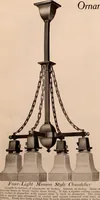 Picture 128 of 238 from Electric, gas, and combination lighting fixtures : table lamps, floor lamps, electrical wiring material, lighting glassware / Sears, Roebuck and Co. (1900), leaf 52