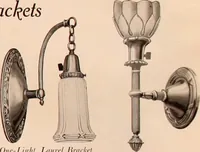 Picture 140 of 238 from Electric, gas, and combination lighting fixtures : table lamps, floor lamps, electrical wiring material, lighting glassware / Sears, Roebuck and Co. (1900), leaf 59