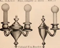 Picture 145 of 238 from Electric, gas, and combination lighting fixtures : table lamps, floor lamps, electrical wiring material, lighting glassware / Sears, Roebuck and Co. (1900), leaf 61