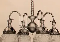 Picture 155 of 238 from Electric, gas, and combination lighting fixtures : table lamps, floor lamps, electrical wiring material, lighting glassware / Sears, Roebuck and Co. (1900), leaf 68