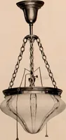 An illustration from Electric, gas, and combination lighting fixtures : table lamps, floor lamps, electrical wiring material, lighting glassware / Sears, Roebuck and Co. (1900)