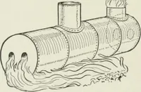 An illustration from Flame, electricity and the camera; man's progress from the first kindling of fire to the wireless telegraph and the photography of color (1900)