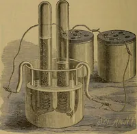An illustration from Electricity simplified. The practice and theory of electricity .. (1891)