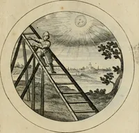 Picture 7 of 42 from Elegantissimorum emblematum corpusculum Latinis Belgicisque versibus elucidatum. Versameling van uytgeleesene sinne-beelden met latynse en nederduitse verklaringen in rym (1696), leaf 16