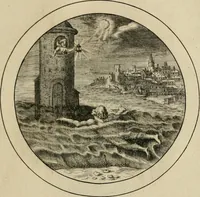 Picture 21 of 42 from Elegantissimorum emblematum corpusculum Latinis Belgicisque versibus elucidatum. Versameling van uytgeleesene sinne-beelden met latynse en nederduitse verklaringen in rym (1696), leaf 44
