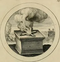 An illustration from Elegantissimorum emblematum corpusculum Latinis Belgicisque versibus elucidatum. Versameling van uytgeleesene sinne-beelden met latynse en nederduitse verklaringen in rym (1696)