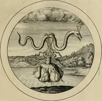 Picture 29 of 42 from Elegantissimorum emblematum corpusculum Latinis Belgicisque versibus elucidatum. Versameling van uytgeleesene sinne-beelden met latynse en nederduitse verklaringen in rym (1696), leaf 60