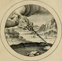 Picture 37 of 42 from Elegantissimorum emblematum corpusculum Latinis Belgicisque versibus elucidatum. Versameling van uytgeleesene sinne-beelden met latynse en nederduitse verklaringen in rym (1696), leaf 76