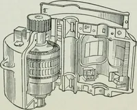 An illustration from An elementary book on electricity and magnetism and their applications (1919)