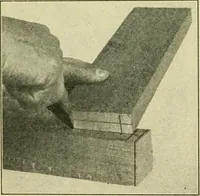 An illustration from Elementary cabinetwork for manual training classes (1909)