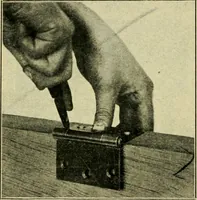 An illustration from Elementary cabinetwork for manual training classes (1909)