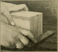 An illustration from Elementary cabinetwork for manual training classes (1909)