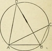 An illustration from Elementary plane geometry : inductive and deductive / by Alfred Baker (1903)