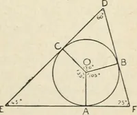 An illustration from Elementary plane geometry : inductive and deductive / by Alfred Baker (1903)