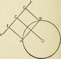 An illustration from Elementary plane geometry : inductive and deductive / by Alfred Baker (1903)