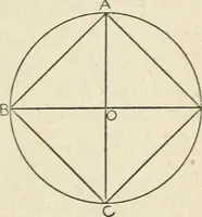 An illustration from Elementary plane geometry : inductive and deductive / by Alfred Baker (1903)