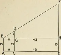 An illustration from Elementary plane geometry : inductive and deductive / by Alfred Baker (1903)