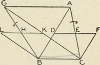 An illustration from Elementary plane geometry : inductive and deductive / by Alfred Baker (1903)