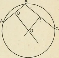An illustration from Elementary plane geometry : inductive and deductive / by Alfred Baker (1903)