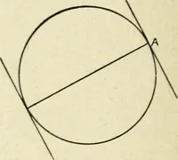 An illustration from Elementary plane geometry : inductive and deductive / by Alfred Baker (1903)