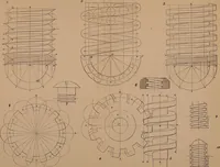 An illustration from Elementary projection drawing. Theory and practice. For preparatory and higher scientific schools, industrial and normal classes; and the self-instruction of teachers, inventors, draftsmen, and artisans. In six divisions .. (1880)