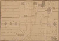 An illustration from Elementary projection drawing. Theory and practice. For preparatory and higher scientific schools, industrial and normal classes; and the self-instruction of teachers, inventors, draftsmen, and artisans. In six divisions .. (1880)