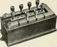 An illustration from Elementary telegraphy : a manual for students; written specially to meet the requirements of the ordinary grade of the subject as published in the syllabus of the city and guilds of London Institute (1910)